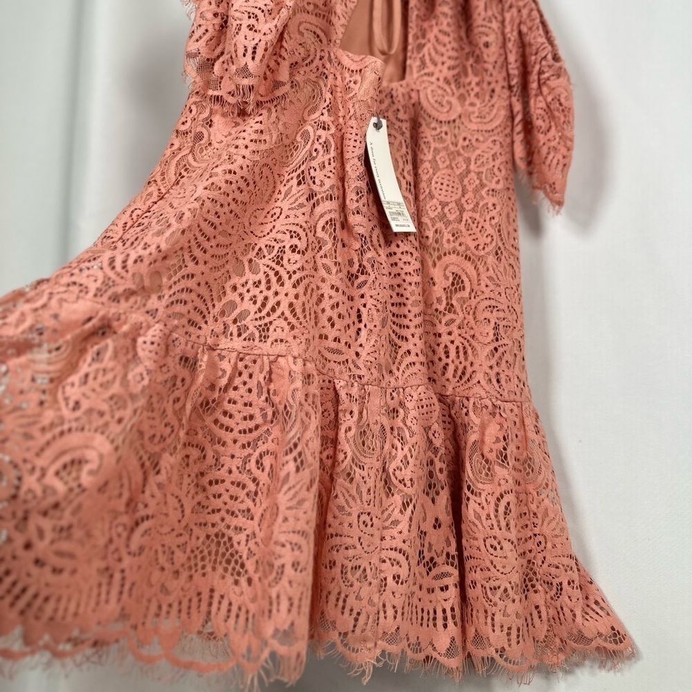 π
½π
΄π BB Dakota Lace Cold Shoulder Dress in Misty Rose, Size 4 - Picture 10 of 17